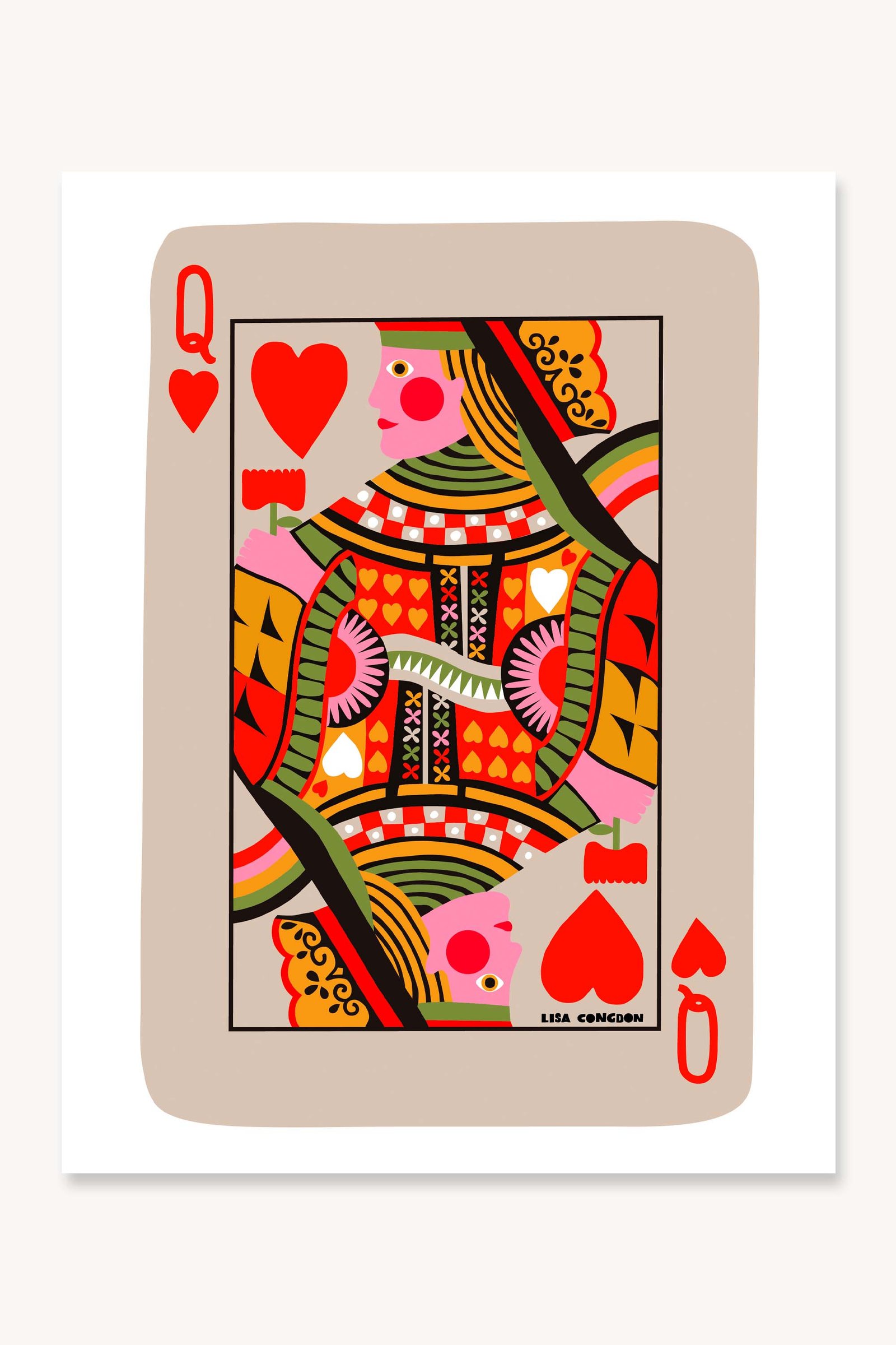 Queen of Hearts - Art Print – Lisa Congdon Art & Illustration