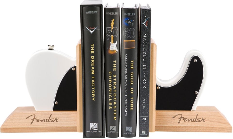 Fender's Guitar Body Bookends Are Must-Haves for Audiophiles