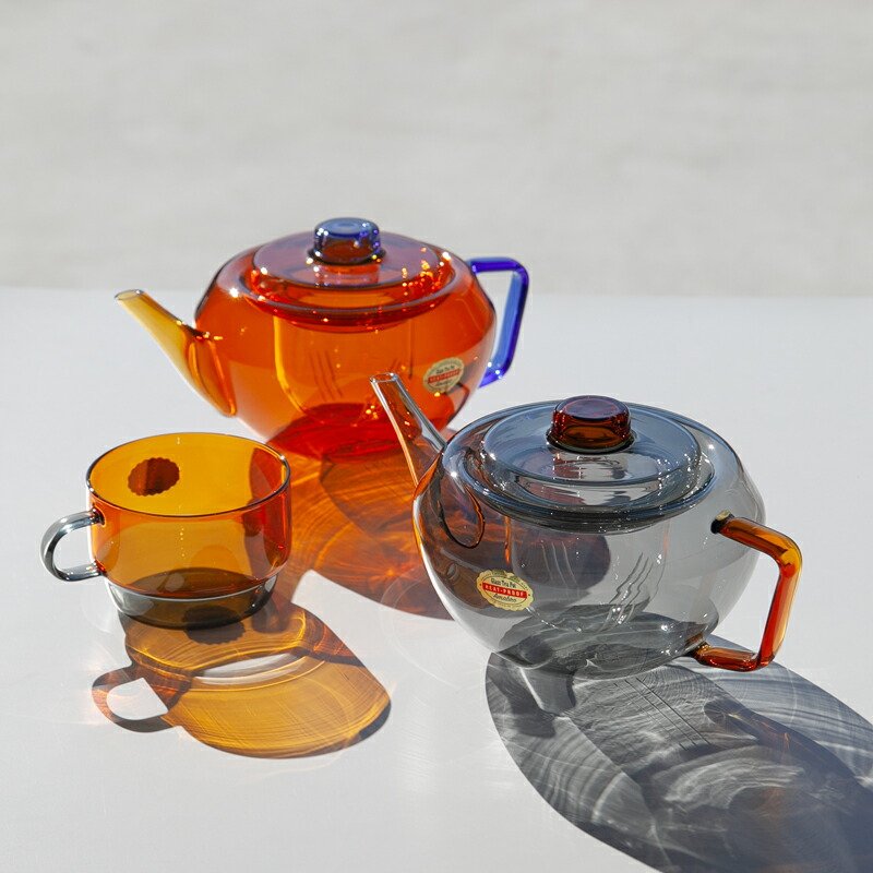 楽天市場】TWO TONE GLASS TEA POT ツー トーン グラス ティー ポット