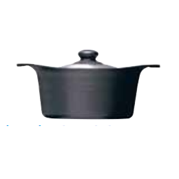 柳宗理 南部鉄器 鉄鍋 IH(ステンレス蓋付) 深型22 ATT-10 ｜業務用厨房
