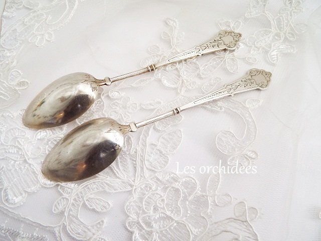 フランス アンティーク 19世紀初頭 純銀 tea/coffee スプーン veyrat