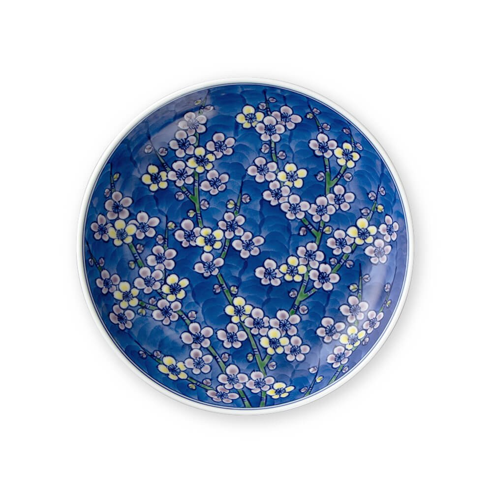 染錦枝梅 皿（16.5cm） ｜ 有田焼の源右衛門窯公式オンラインショップ
