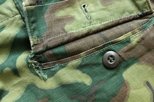 60s 米軍 U.S.ARMY ERDL グリーンリーフカモ ジャングルファティーグ