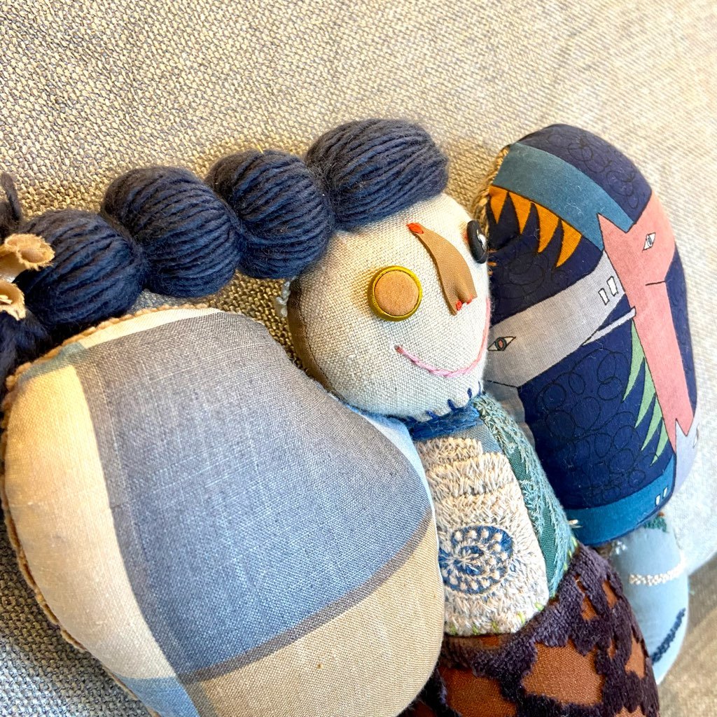 ミナペルホネン / mina perhonen patchちゃん ぬいぐるみ 人形 中古