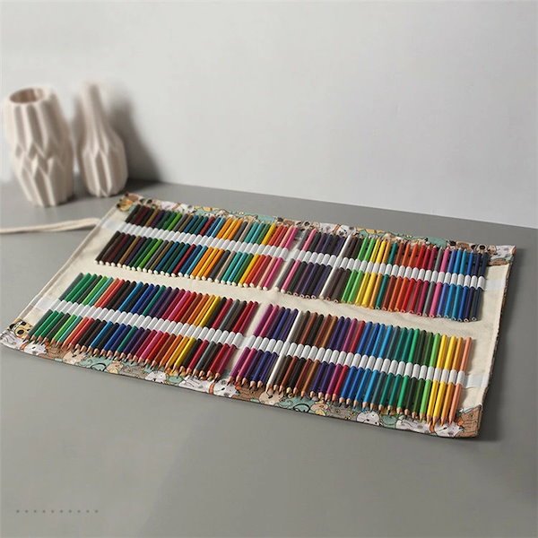 Qoo10] 新品】色鉛筆 ペンケース ペン収納 色鉛