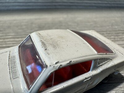 Vintage White Ford Mustang No. 8 ~ Lesney Matchbox Series