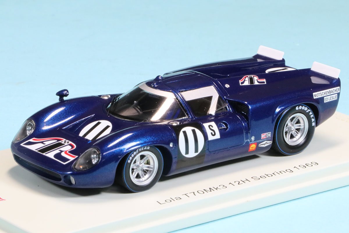 スパーク 1/43 ローラ T70 MK.3 セブリング 12h 1969 NO.11 US262