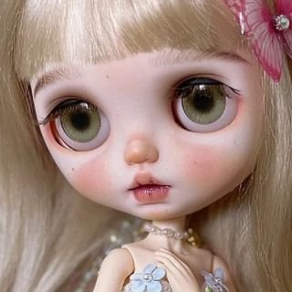 カスタムブライス 人形 ドール 海外作家様 かわいい キラキラ 花の妖精