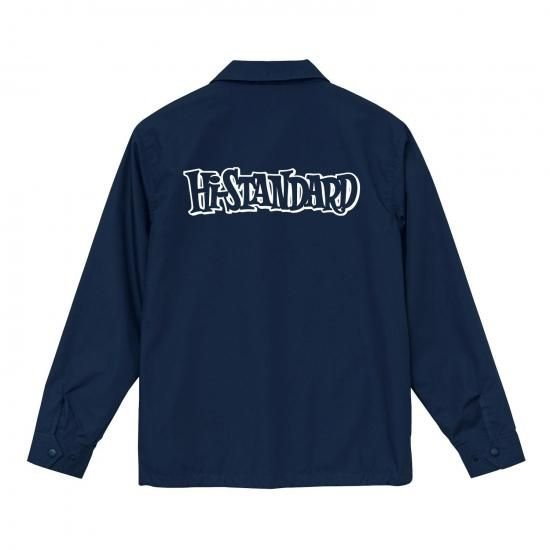 HS LOGO COACH JACKET（NAVY） - Hi-STANDARD OFFICIAL WEB STORE