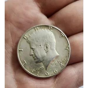 1964 年のケネディ ハーフダラーコイン 未流通 90% 米国銀貨 : WORLDRE