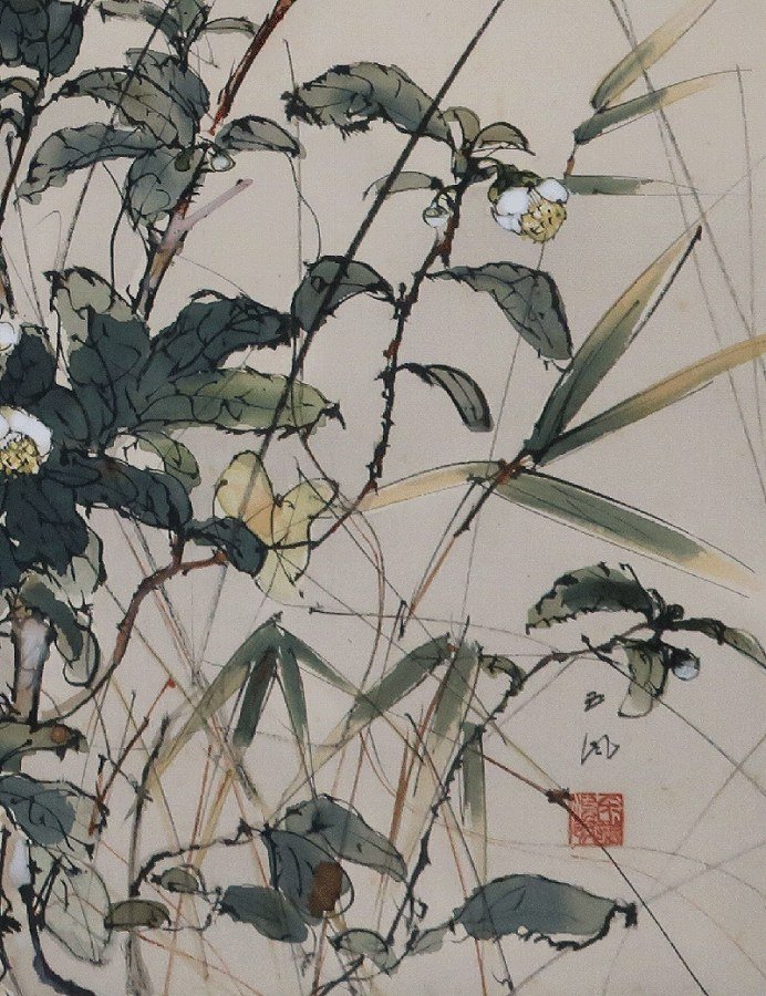 佐野五風 叢図 （大幅） | 掛軸(掛け軸)販売／表装ご依頼は掛軸