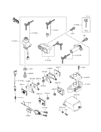 1996 Kawasaki GPZ1100 ABS (ZX1100-F1) Ignition Switch/Locks