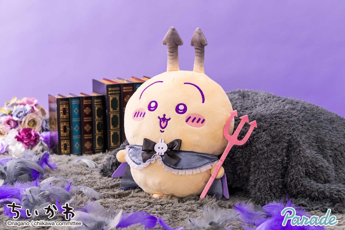 ちいかわより てんし♡あくま あくまなBIGぬいぐるみがニヤリと登場