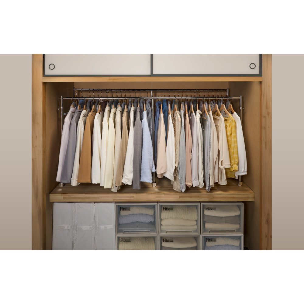 dinos（ディノス） 幅と高さが伸縮する 押し入れ頑丈ハンガー 一間用