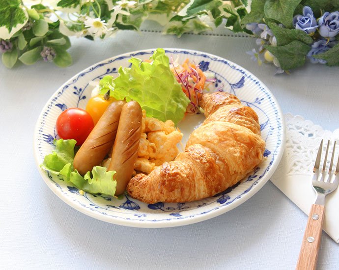 取り皿 皿 プレート おしゃれ 陶器 美濃焼 ロイヤルフラワー 中皿 径