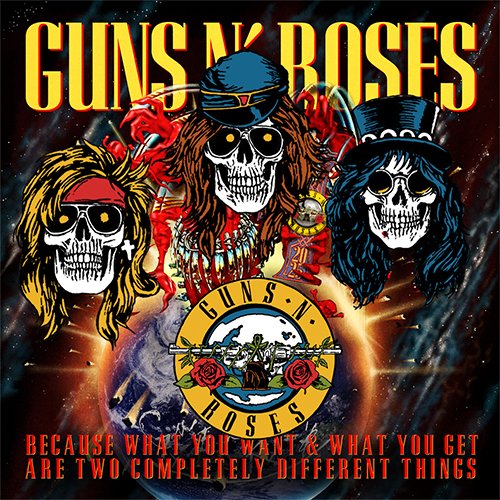 Guns N' Roses Japan 2025 Enamel Pin Set【グッズ】 | ガンズ・アンド