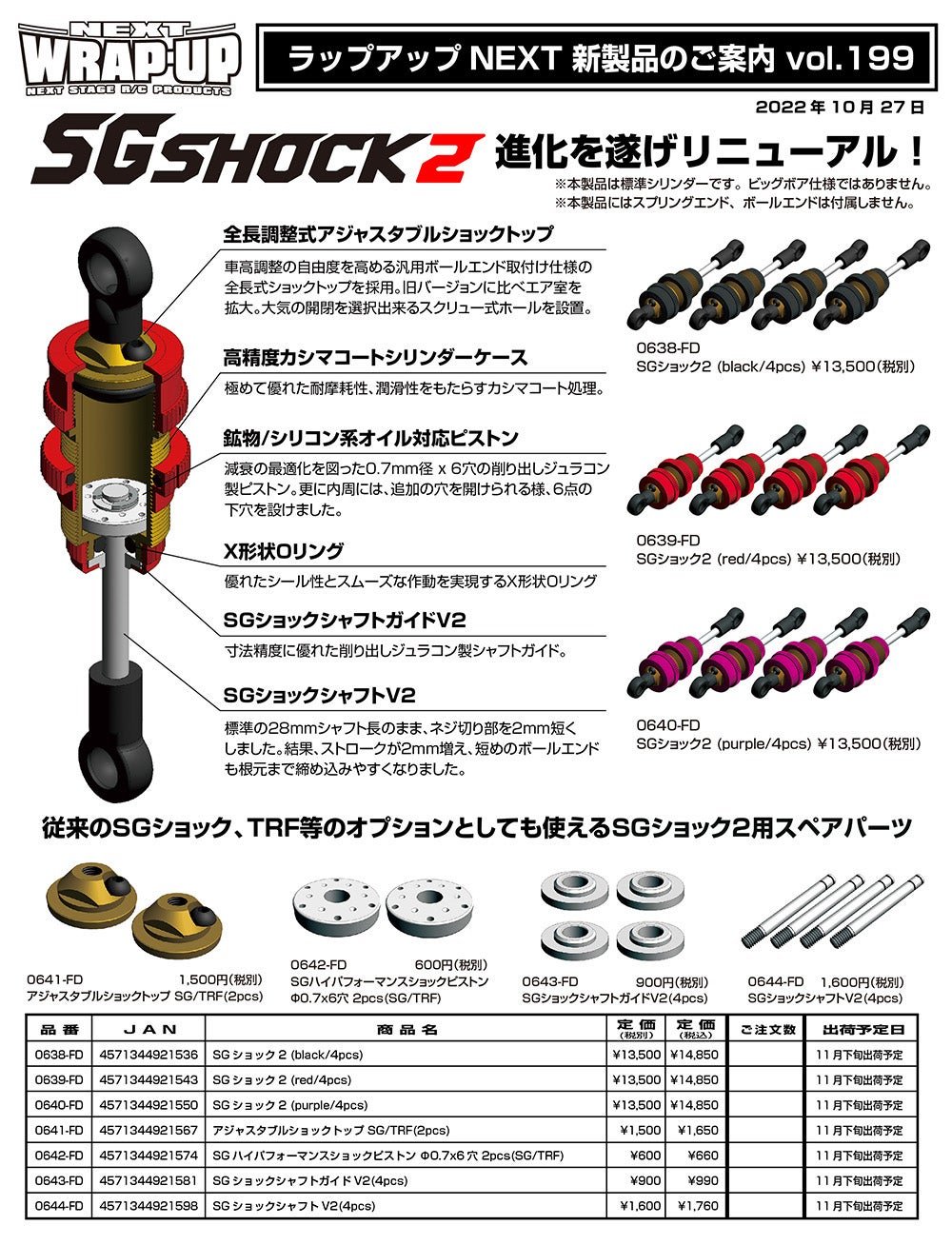 新製品案内 Vol.199 SG SHOCK2 | WRAP-UP NEXT OFFCIAL BLOG