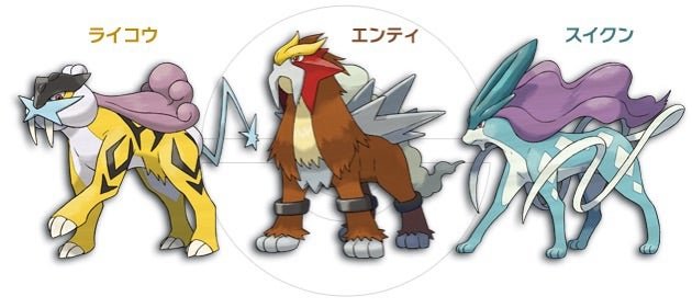 伝説の三犬 ライコウ エンテイ スイクン！ポケモンキッズ | ポケモン