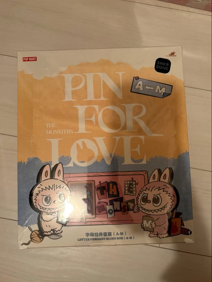 ラブブ PIN FOR LOVE A-M イニシャル アルファベット　アソート ラブブ LABUBU PIN FOR LOVE イニシャルアルファベット A-M ラブブ