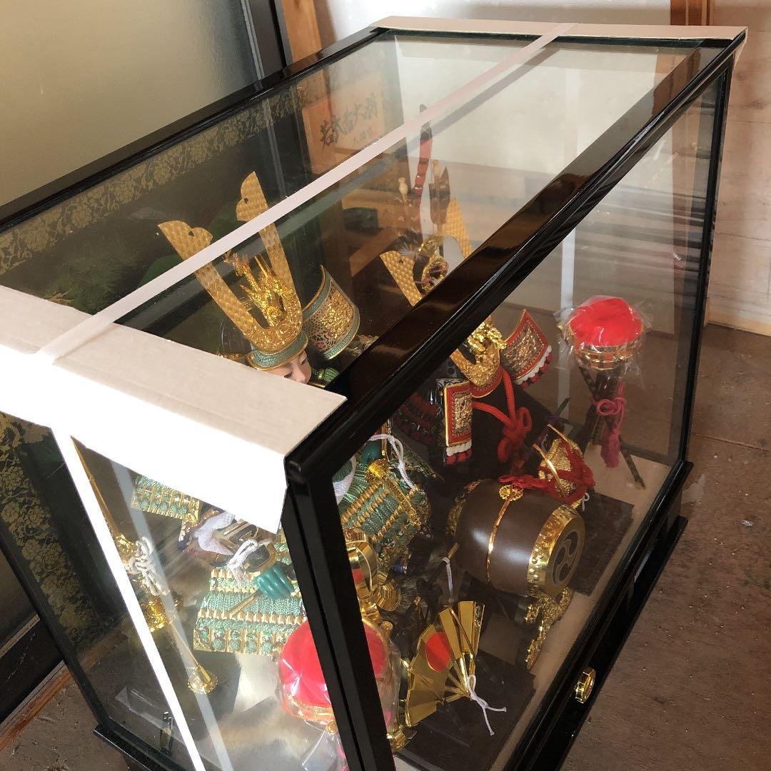 若武者大将五月人形ガラスケース入り