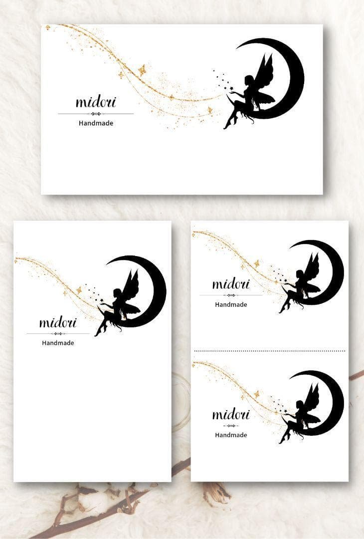 ショップカード アクセサリー台紙 サンキューカード 名刺 No.337 透け感×シンプル｜ショップカード｜名刺｜サンキューカード