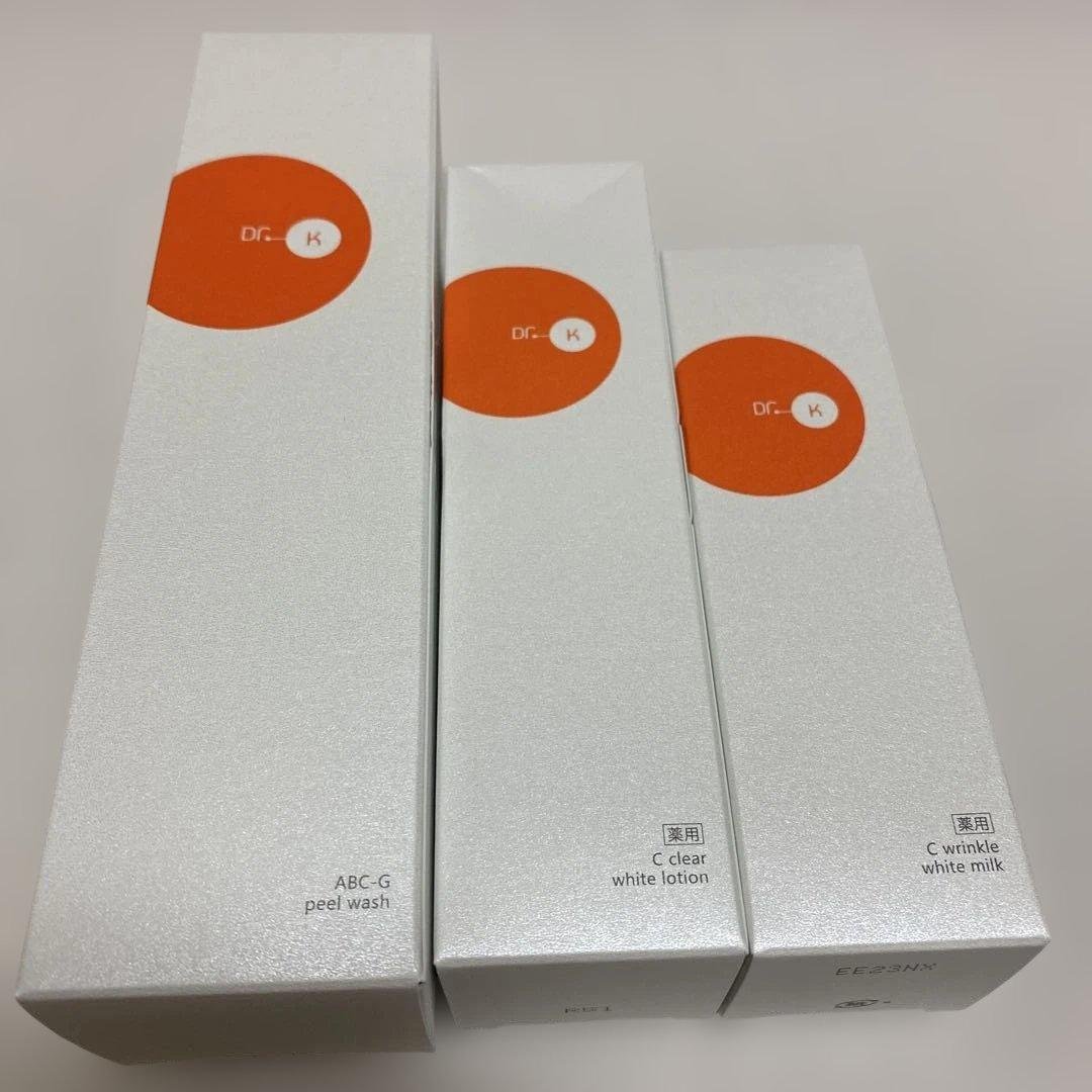 ドクターケイ Dr.K ピールウォッシュ ローション ミルク 3点セット 新品 数量限定】ローション&ミルク&クレンジングセット / ドクターケイ