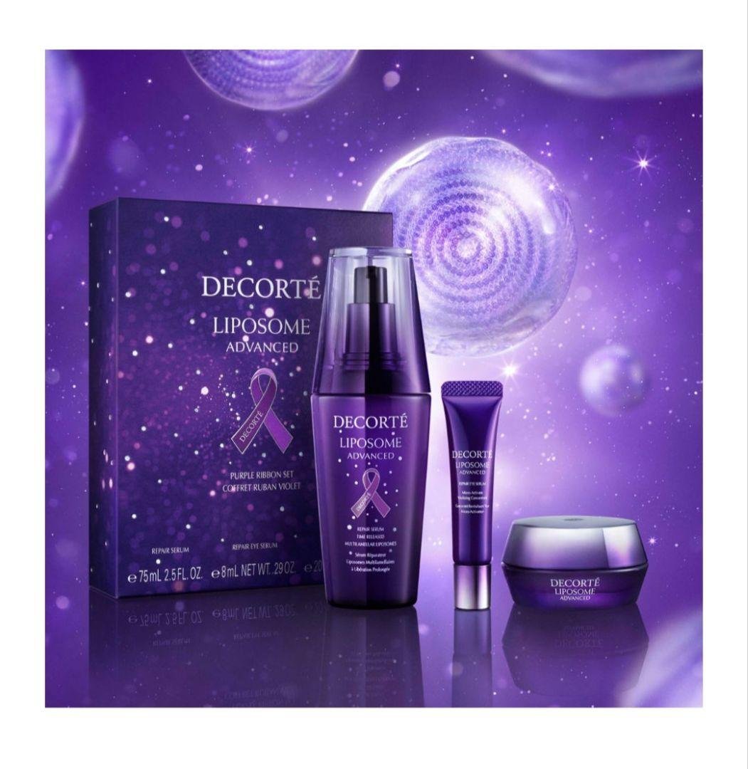 リポソーム アドバンスト リペアセラム パープルリボン セット コスメデコルテ］リポソーム アドバンスト リペアセラム パープル