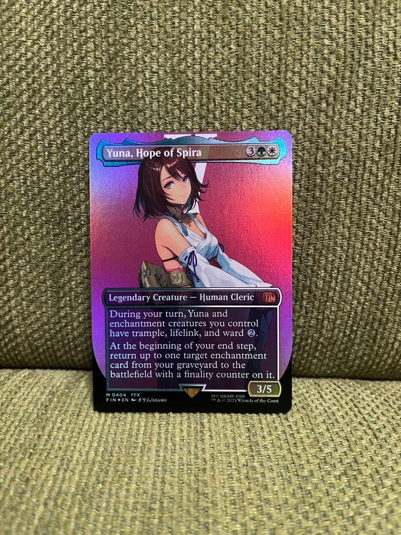 MTG スピラの希望、ユウナ　英語　ショーケースFoil 英)【チョコボトラックFoil】スピラの希望、ユウナ / Yuna, Hope of