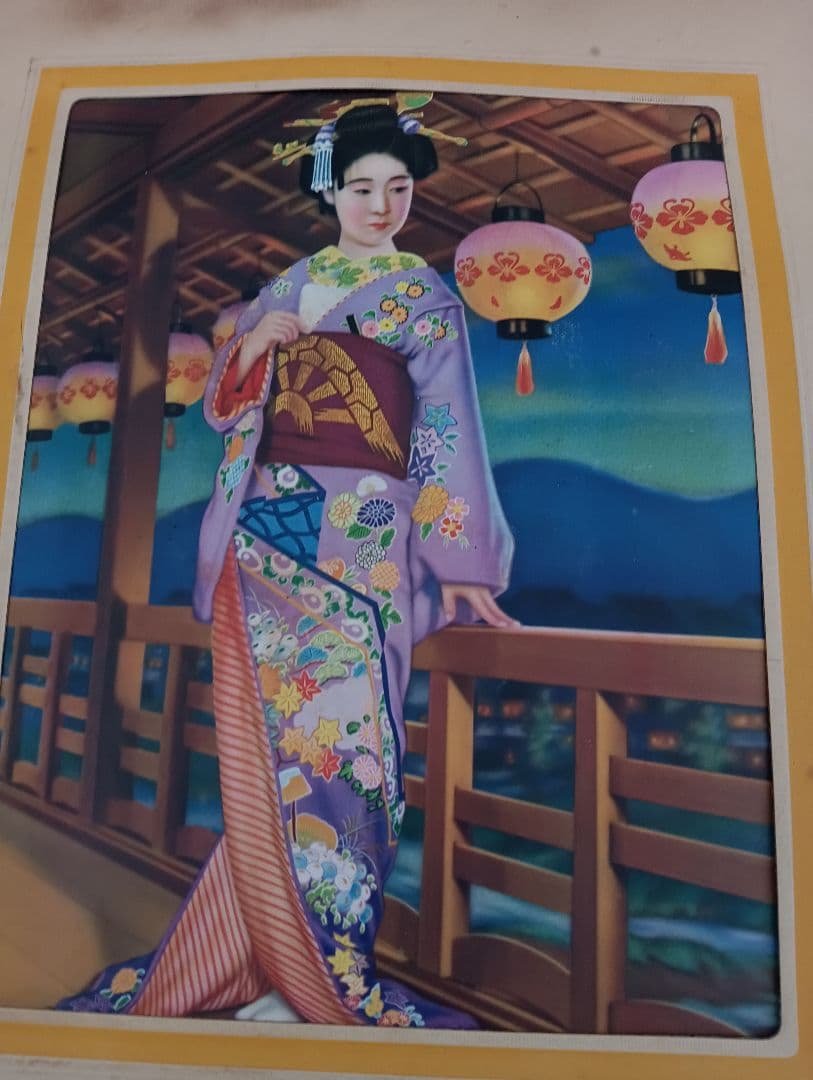 古川タクシー関係資料 2点 タクシー 自動車 古川町 写真 カレンダー 美人