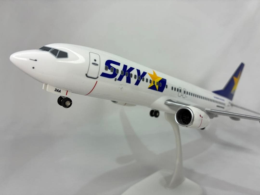 スカイマーク　ボーイング　B737-800　JA73AA　1/130　さくら スカイマークの新737、翼端にサクラ咲く 27機体制に