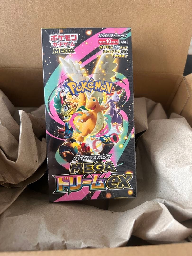 ポケモンカードゲーム MEGAドリームEX ボックスシュリンク未開封 ポケモンカードゲーム 新品未開封 シュリンク付き ポケモンカード ハイ