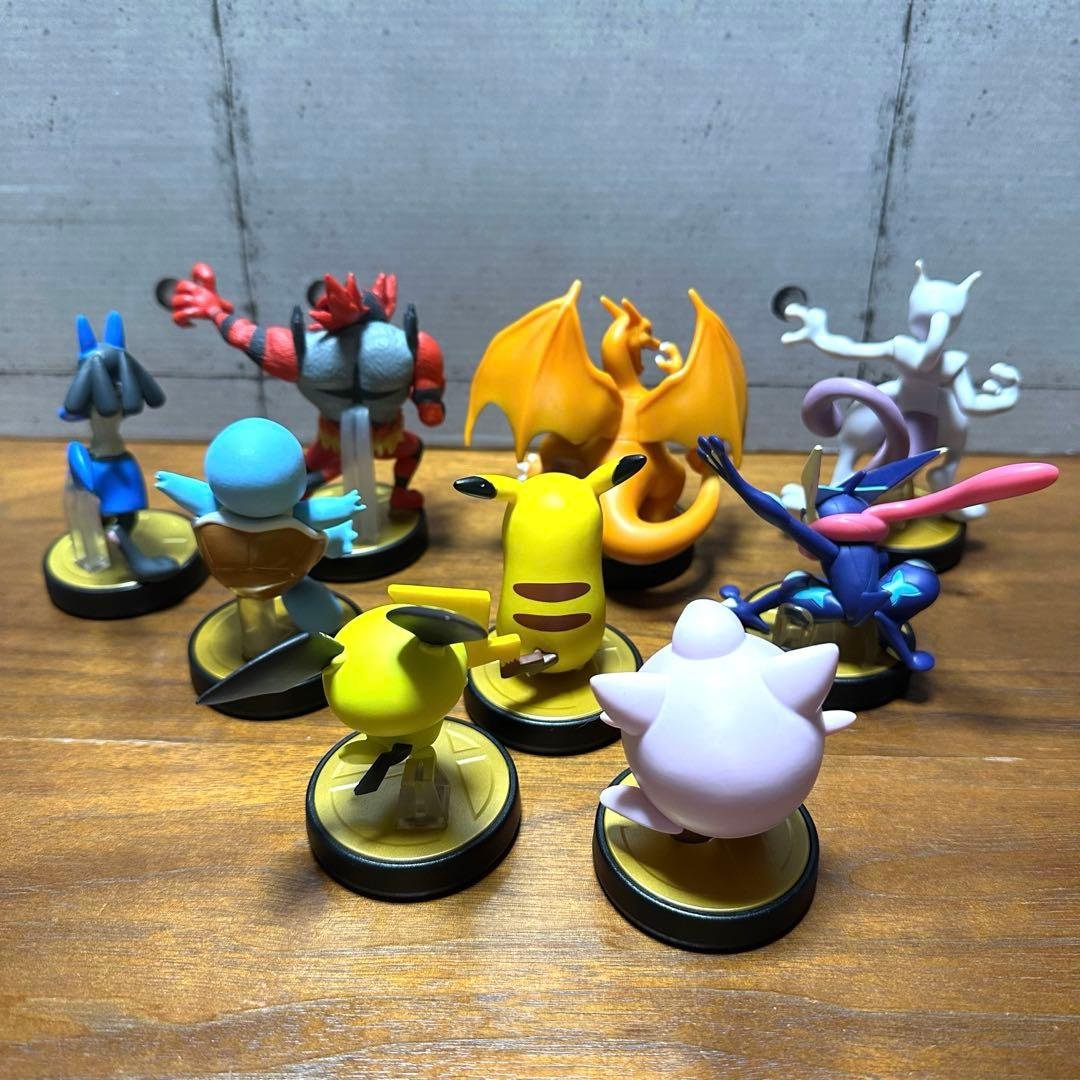 amiibo 大乱闘スマッシュブラザーズ ポケモン 9体セット - メルカリ