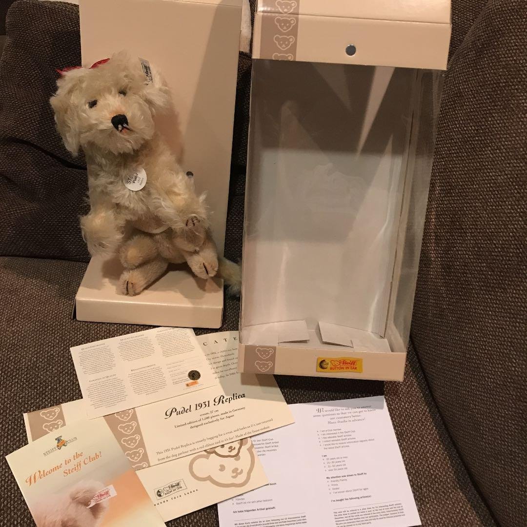 新品 シュタイフ プードル 復刻版 1500体限定 藤原ヒロシ氏の主宰「fragment design」とのコラボレーション第5弾日本