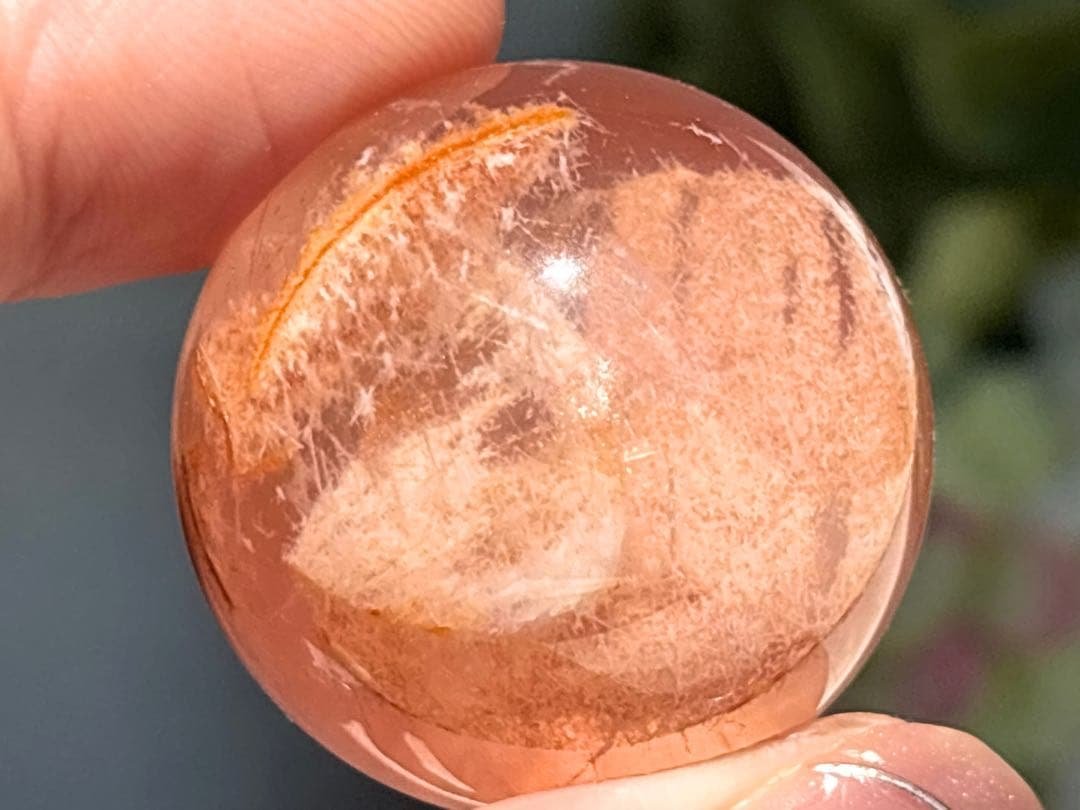 《情熱と癒しの共鳴＊セリサイト＆ファイヤークォーツinローズクォーツ》