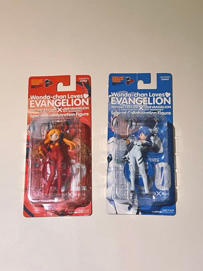 ワンフェス×エヴァ ワンダ、リセットちゃん、フィギュア2体セット　海洋堂 ワンフェス×エヴァ ワンダ、リセットちゃん、フィギュア2体セット 海洋