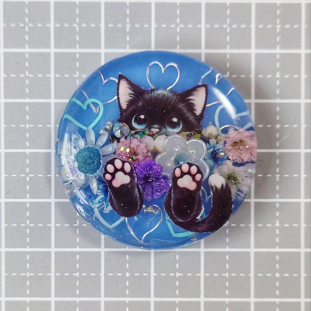 レジン 猫 ヘアゴム ブローチ ポニーフック No.546 - メルカリ