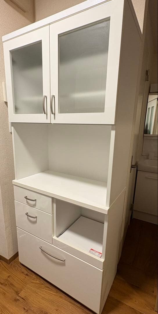 キッチンボード(ニトリ コパン T 80KB WH) ニトリ（NITORI） 幅80 キッチンボード レンジボード 食器棚 (コパン T