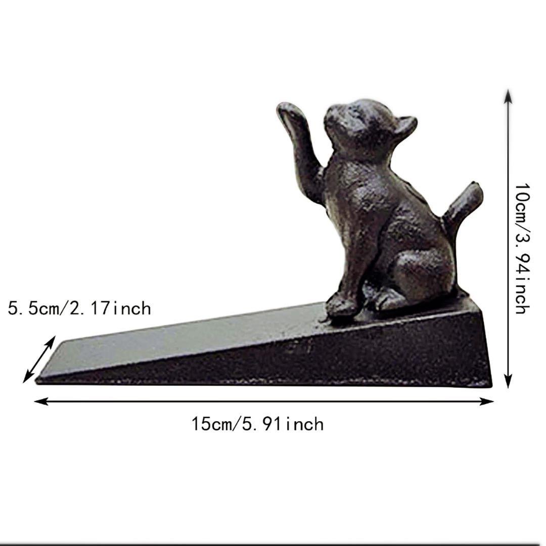 新品 人気❣️ 猫のドアストッパー 鋳物 アウトレット インテリア 置物
