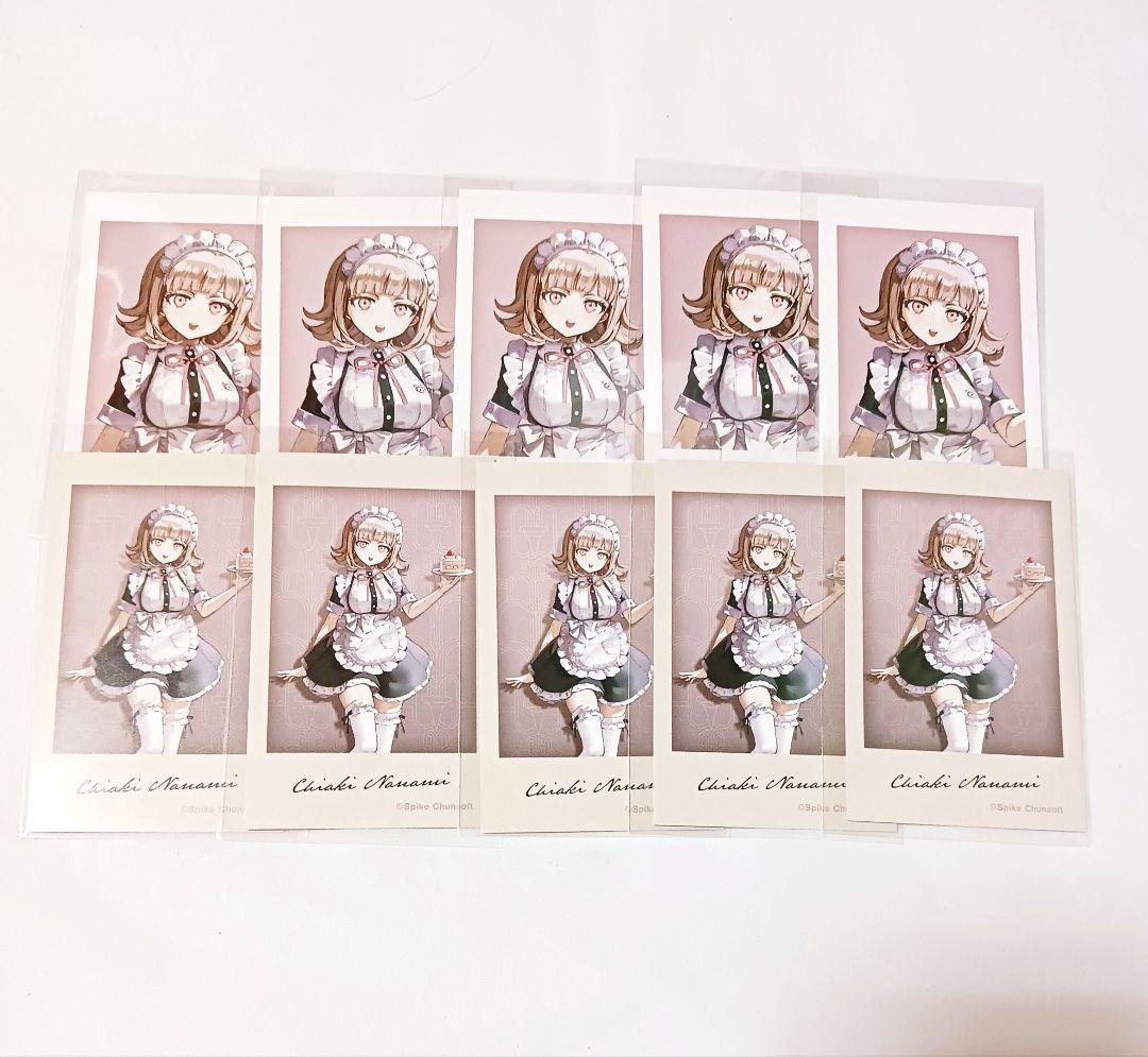 ダンガンロンパ 緜 メイド 執事 インスタント風イラストカード 七海千秋 セット AMNIBUS-日常使いできるアニメグッズの通販サイト-