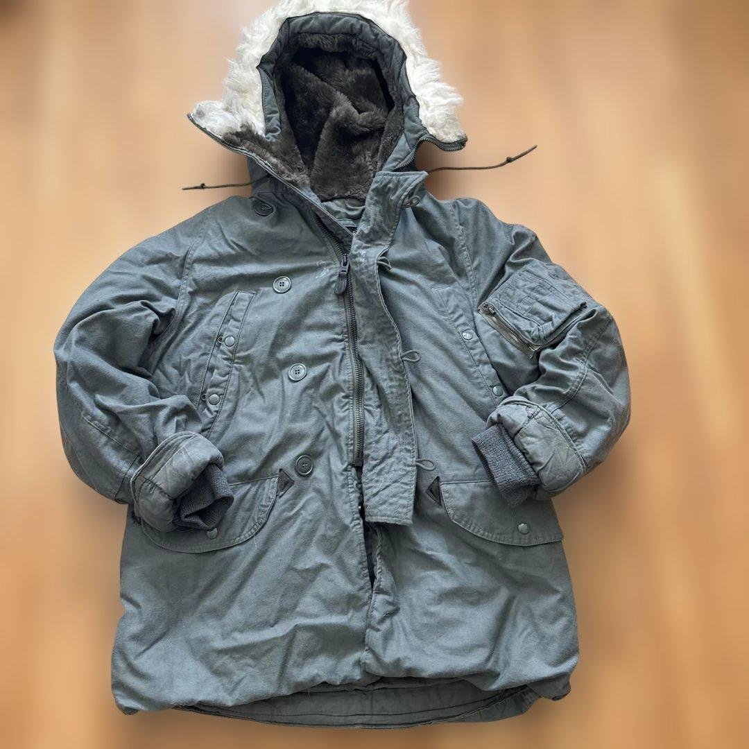 放出品　N-3B MEDIUM 楽天市場】☆希少 実物 USED 米軍 N-3B フライトジャケット【クーポン