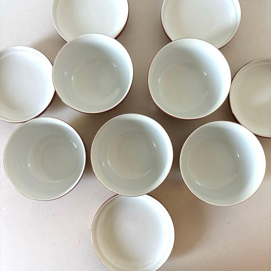 【九谷焼】鶴峰窯　金彩　蓋付き　茶碗蒸し器　汁物椀　煮物椀　昭和レトロ