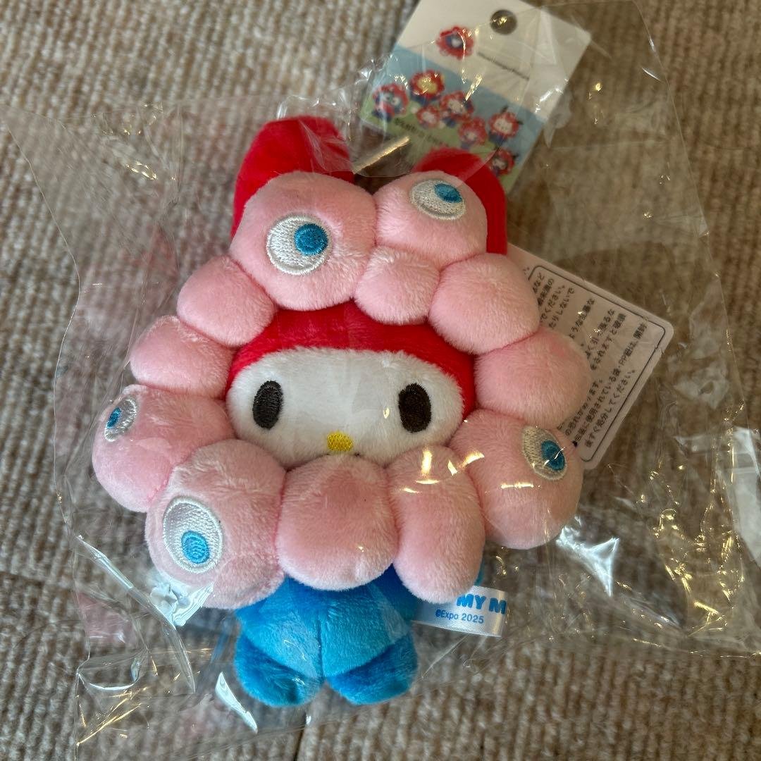 大阪関西万博2025 ミャクミャクなりきりぬいぐるみ カラビナ付 マイメロ 楽天市場】ミャクミャク なりきり ぬいぐるみ マイメロディ カラビナ