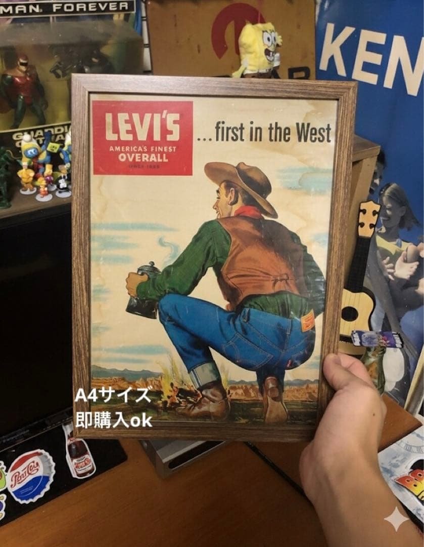 ヴィンテージの王道】1940s-50s Levi's アドバタイジングポスター
