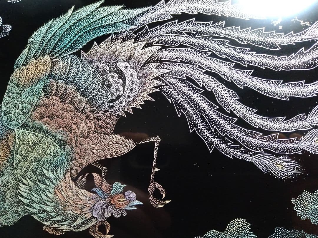 輪島塗沈金 鳳凰図パネル 輪島塗沈金 鳳凰図パネル - メルカリ