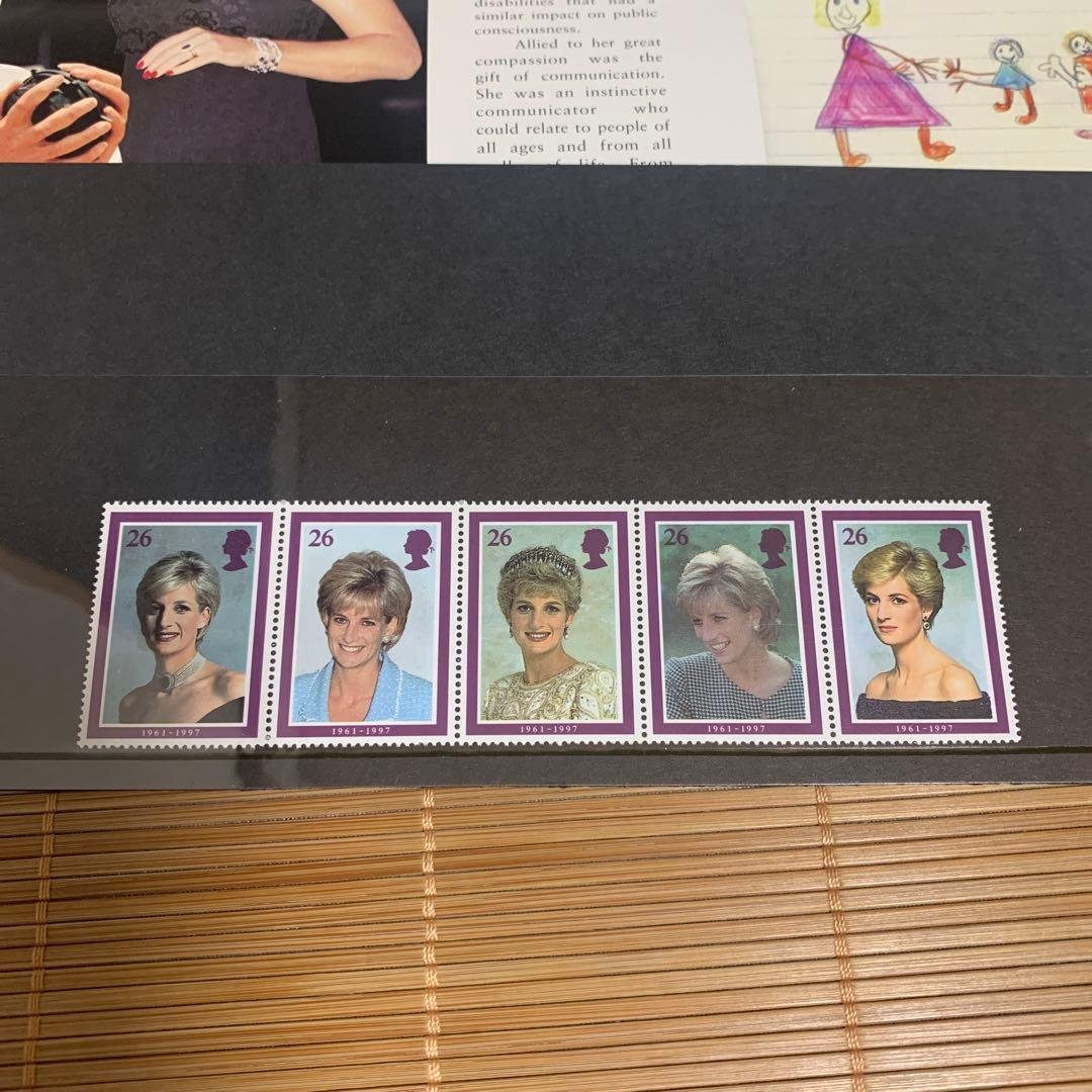未使用 プリンセスダイアナ切手 ダイアナ妃追悼記念切手 イギリス
