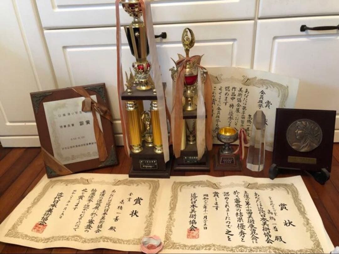 94.「奈良薬師寺」髙橋一善 油絵