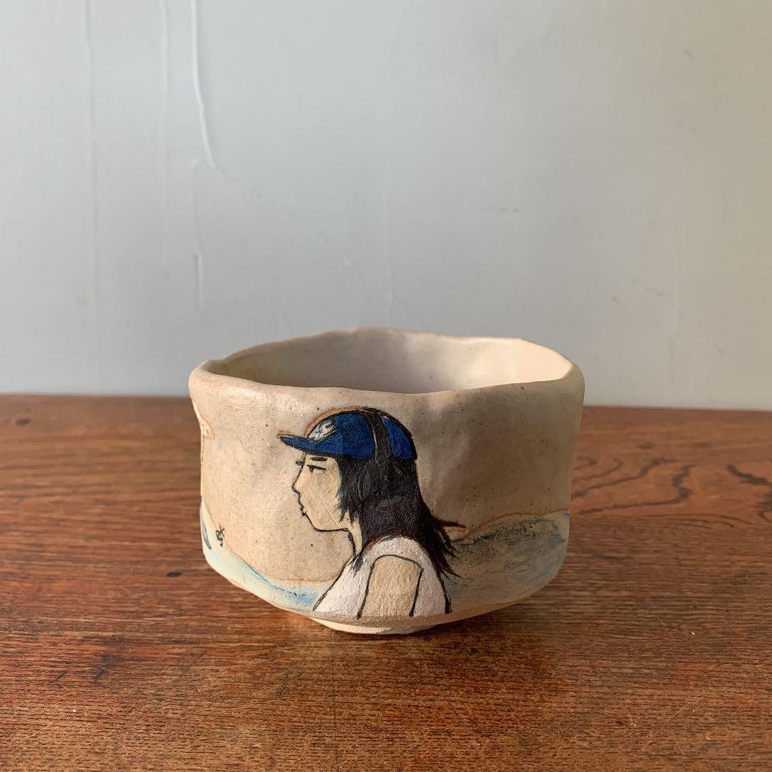妻の作った　抹茶茶碗　陶芸　kissからはじまるミステリー　ハンドメイド　一点物 3_000000019863.jpg?1678209904