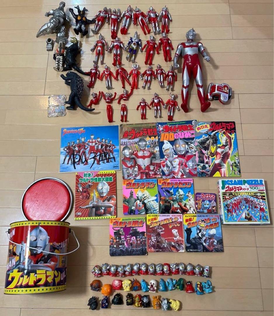 ウルトラマン ゴジラ レア レトログッズまとめ売り ソフビ Ultraman