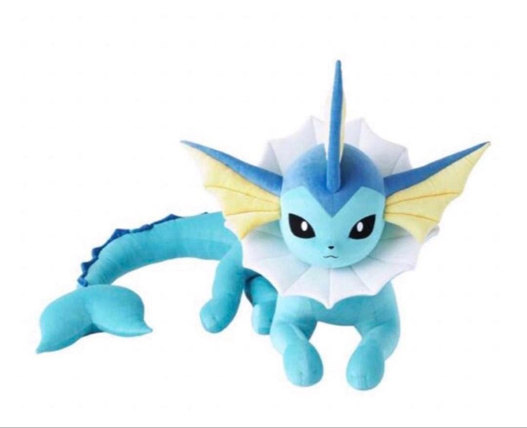 ぬいぐるみ 等身大シャワーズ 寝そべり　新品未開封 新品未開封 ポケセン 受注生産品 ぬいぐるみ 等身大 シャワーズ