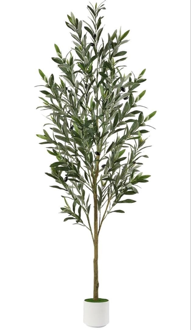Alupssuc人工観葉植物オリーブの木観葉樹 【2個セット】 Amazon｜Alupssuc人工観葉植物 【2025一体成型プロセスを一新します